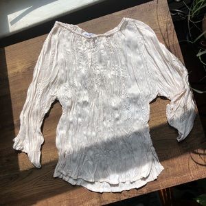 🌿 uniqlo x innes de la fressangge | silk top 🌿